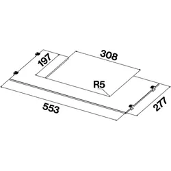 falmec Glaskonsole 60 cm 101141