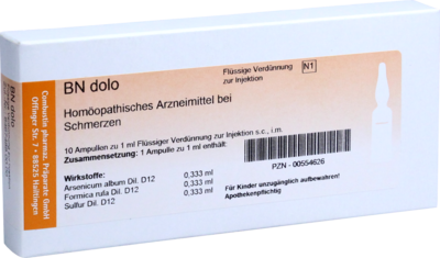 COMBUSTIN Pharmazeutische Präparate GmbH BN dolo Ampullen 10 St 00554626