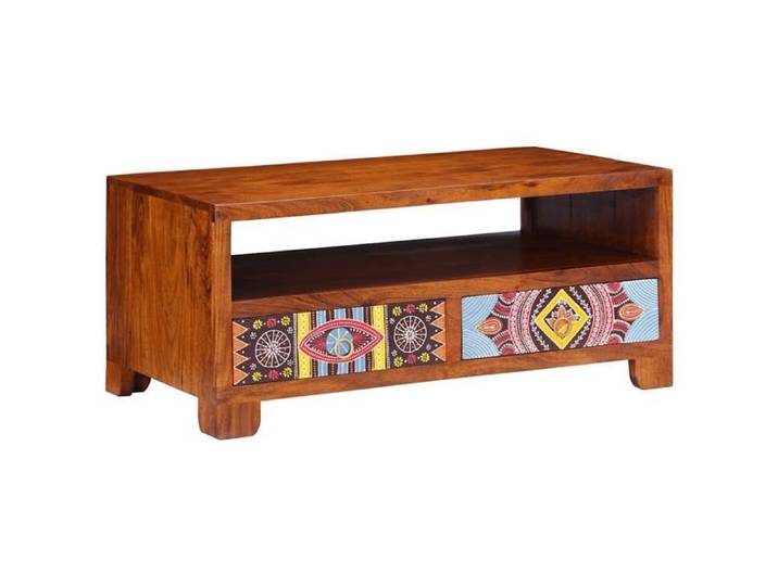 SALE 2025 Table basse - Table d'Appoint de Salon - 90x50x40 cm - Bois d'acacia massif 29 15 Kg 1723