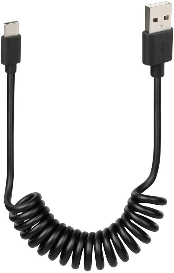 Cavo Usb a spirale Lampa USB > Type C - 100 cm - Nero taglia unica