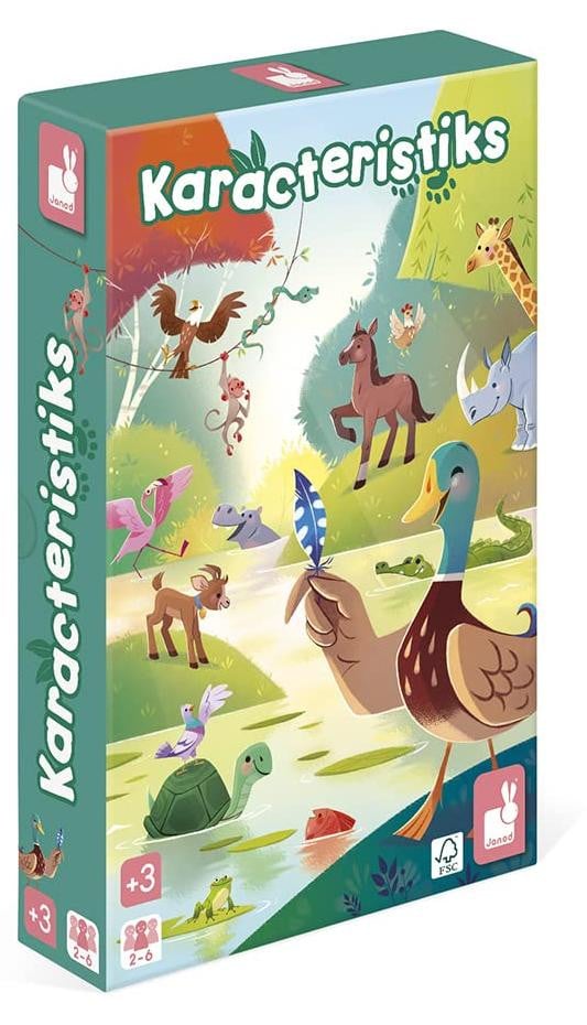 Janod Karakteristiks Educatief spel voor kinderen met dieren thema