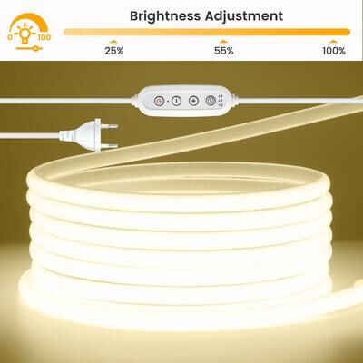 Uplift Picks 220V Dimmable COB LED Strip With Waterproof Neon Flex Design natural White 9m