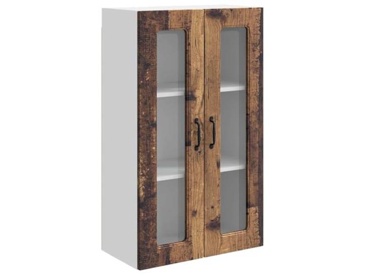 fsahslih Küchen Wandschrank Holzwerkstoff 2 Türen 60x31x100 cm Altholz Praktischer Hängeschrank für Küche und Esszimmer mit reichlich Stauraum für Töpfe, Geschirr und Küchenhelfer.