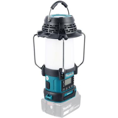 Baustellenradio MAKITA "DMR056", grün (petrol, schwarz), B:12,6cm H:28,9cm T:12,9cm, Radios, Bluetooth, FM- und DAB+-Empfang und Laterne, ohne Akku und Ladegerät