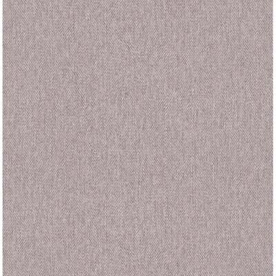 Advantage Herringbone Lavender Tweed Wallpaper
