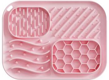 Daily Discovery Slow Feeder Dog Bowl & Lick Mat For Dogs Anti Spill Pet Feeding Dish pink