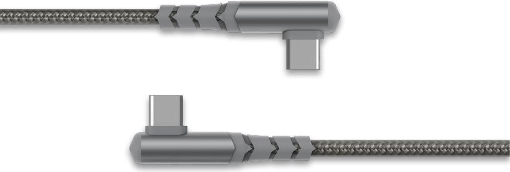 Force Power USB-C naar USB-C oplaad- en synchronisatiekabel 60W 3A, 2 meter, grijs