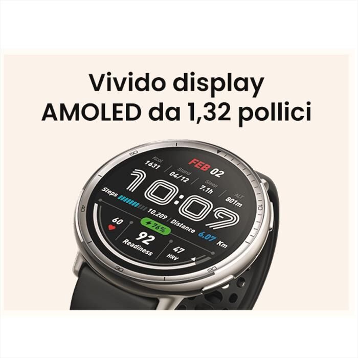 AMAZFIT Smartwatch Active 2 Round-black