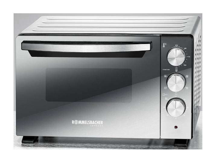 ROMMELSBACHER Minibackofen 20.BGS 1400 , silber (silberfarben), Minibacköfen, Minibackofen