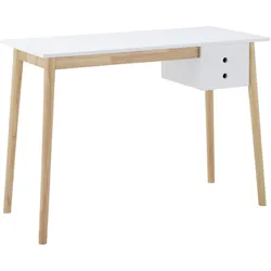Schreibtisch Melanie Weiß Echtholz/MDF ca. 106x48 cm
