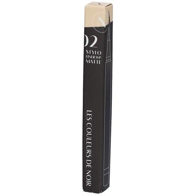 Les Couleurs de Noir Stylo Liner WP Matte 02 Brown 1 St Make up