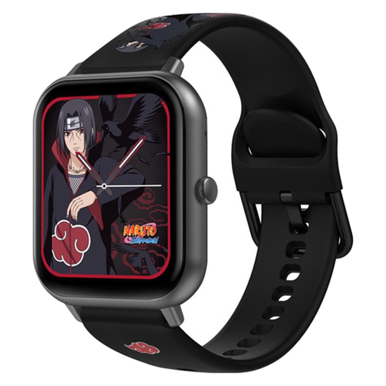 Abyx - Touch 3 - Montre connectée Itachi Uchiwa (45 mm, Aluminium, Schwarz, ohne SIM) (4897069736683)