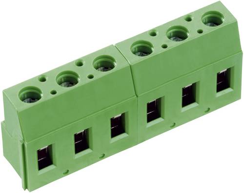PTR Hartmann 50710030201E Schraubklemmblock 2.50mm² Polzahl 3 Grün