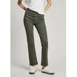 Pepe Jeans für Damen. PL211837 5-Taschen-Hose aus Baumwollstretch Tessa grün (26/30), Lässig, Baumwolle, Nachhaltig