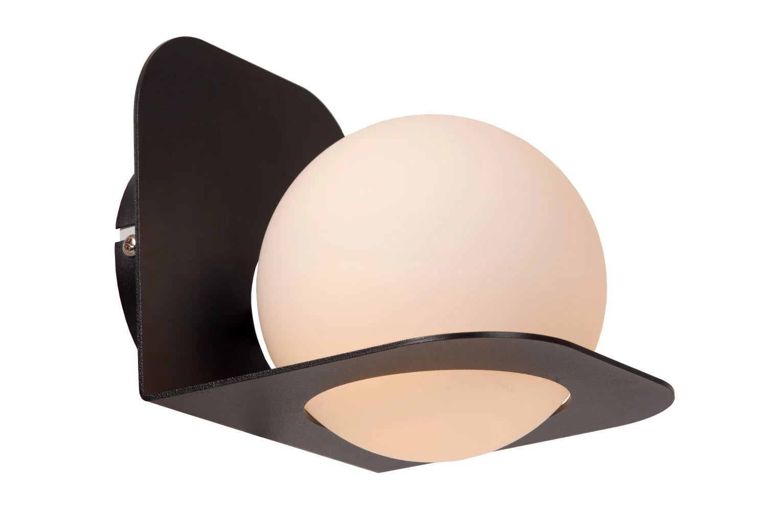 Lucide Davy Design Wandlamp voor Badkamer - Zwart - IP44 - G9
