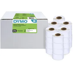 DYMO® Original Etikett für LabelWriter™, Vorteilspack, Adressen - weiss - permanent haftend, 24 x 130 Etiketten