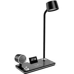 Avizar, Tischlampe, LED-Tischlampe 3-in-1 mit Bluetooth & Ladepad