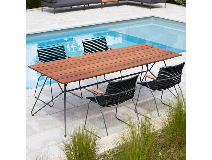 Houe Gartensitzgarnituren Set 4x Sessel Click Black mit SKETCH