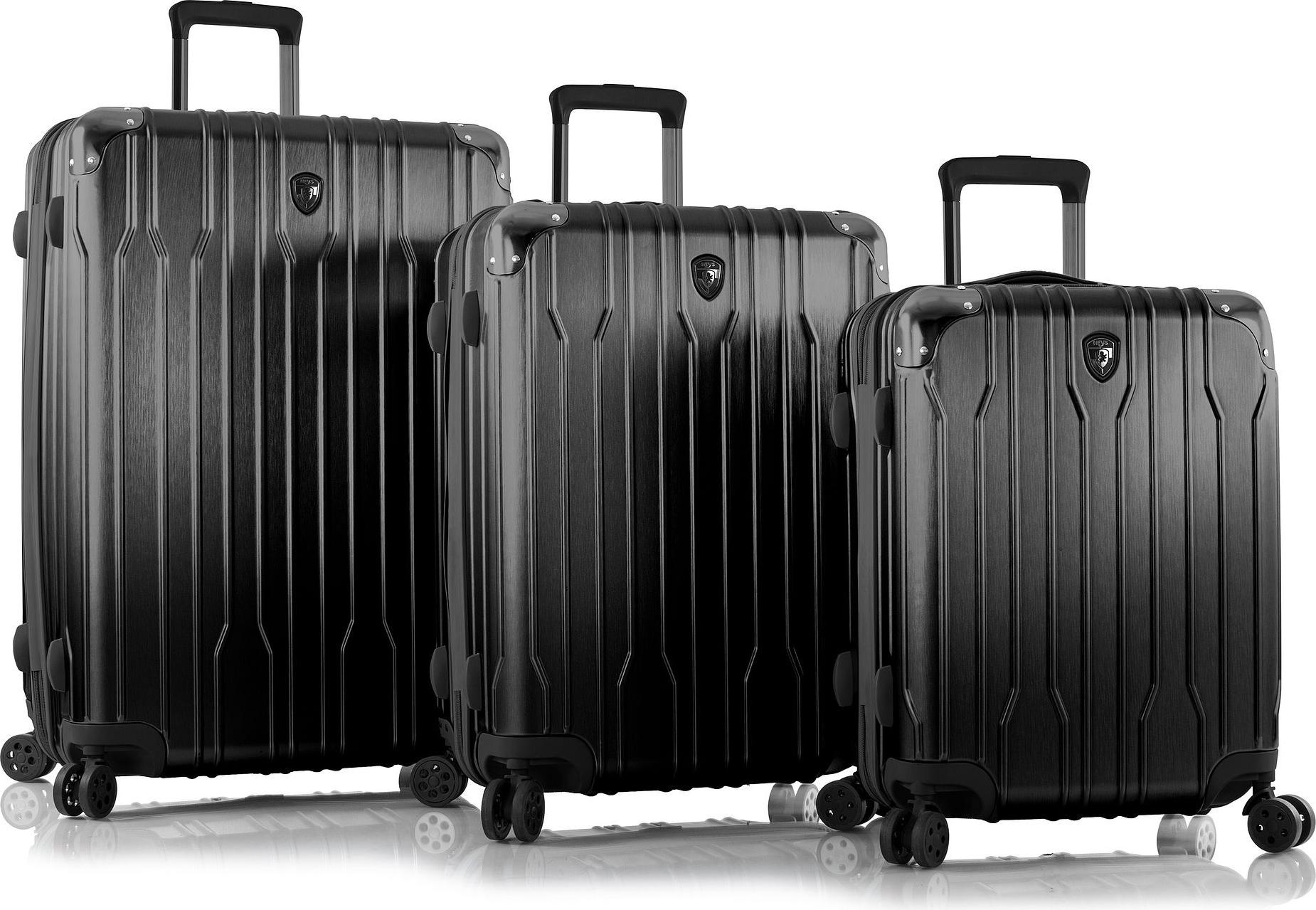 HEYS Trolley Xtrak 3pc Set Black schwarz 56cm