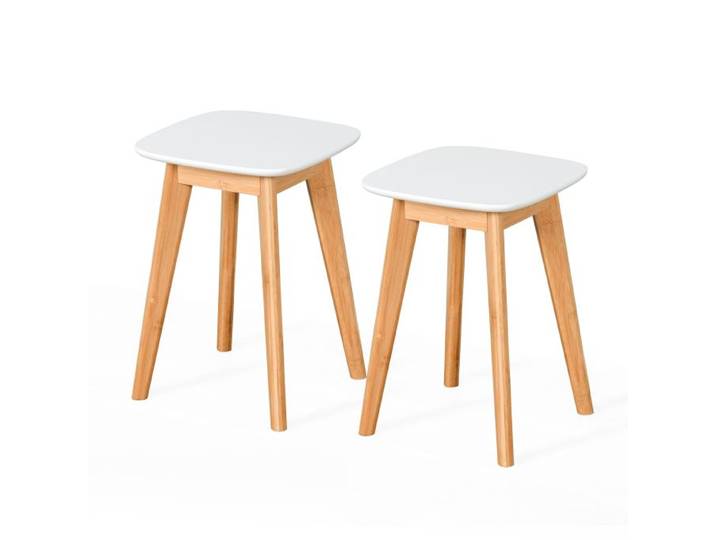 Relaxdays Esszimmerhocker im 2er Set