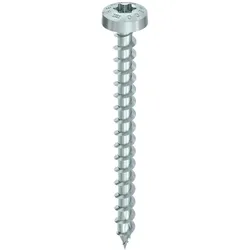 Heco, Schrauben, TOPIX-plus 4,5 x 30, Rundkopf, T-Drive, Variables Vollgewinde, verzinkt blau, A3K, 500 Stück, V