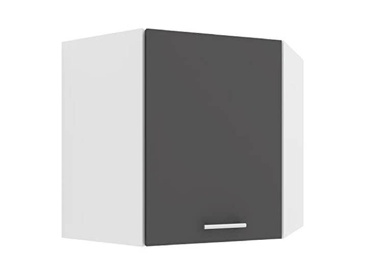 VCM Esilo Hoekkast, keukenkast, hangkast, keuken, keukenmeubel, wit/antraciet