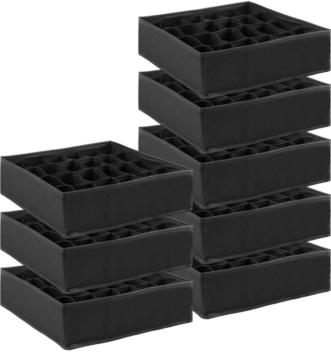 Dailygoods Lade-organizer 8 stuks - Stapelbare opbergdozen voor je kledingkast
