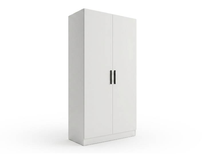 Armoire 2 portes Ava Blanc - Basika
