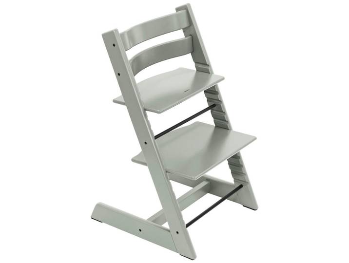 Stokke Hochstuhl, Salbeigrün, Holz, Buche, Eiche, massiv, 46x79x49 cm, Fussstütze verstellbar, Sitzfläche verstellbar, Baby- und Kindermöbel, Babyzimmer, Hochstuhl