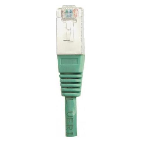 Exertis Connect Patchkabel F/UTP, CAT.6, grün, 15,0 m Patchkabel mit besonders schmalem Knickschutz (F/UTP, CAT6, 15 m) (853328)