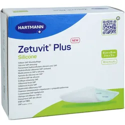 ZETUVIT Plus Silicone steril 8x8 cm