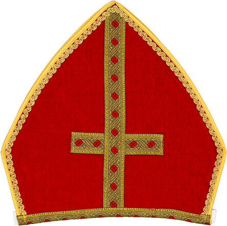 Mitra "Bischof", rot