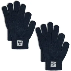 hummel® »Hmljr Knit Gloves 2P« - Gr. 4-8 - blau