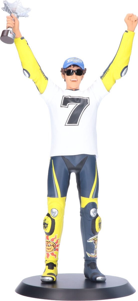 Minichamps Figuur Valentino Rossi MotoGP Sepang 2005 7x World Champion Schaal 1:6
