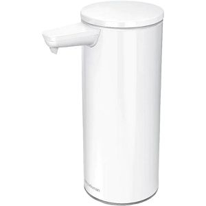 Simplehuman Seifenspender wiederaufladbar ST1085, mit Sensor, stehend, Edelstahl, weiß, 266ml