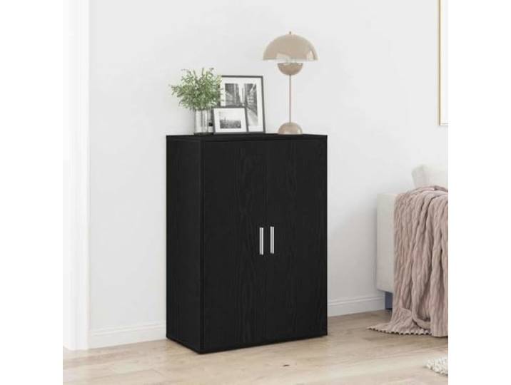 HEFZGDB Modernes Sideboard Design für die Wohnzimmereinrichtung in Schwarz Eichen-Optik, Robustes Sideboard mit hoher Stabilität und Feuchtigkeitsbeständigkeit aus Holzwerkstoff,