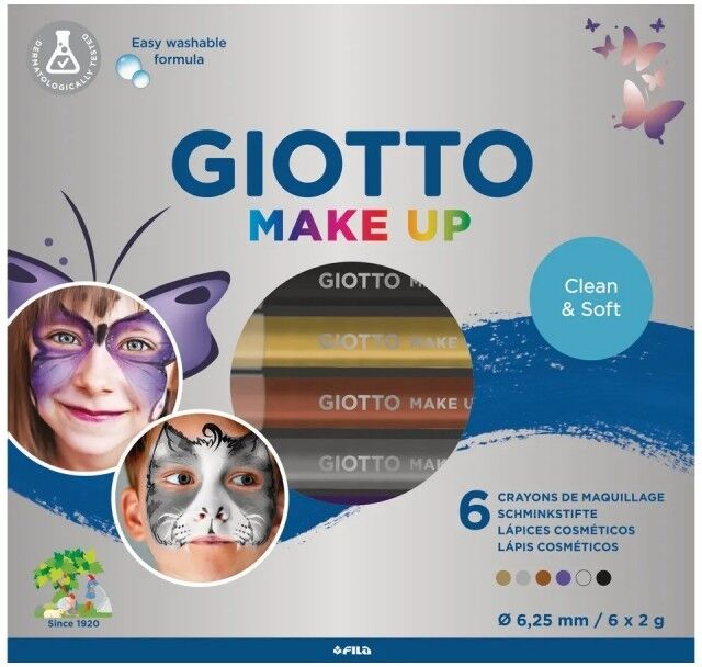 Set 6 crayons Giotto MakeUp Metallic