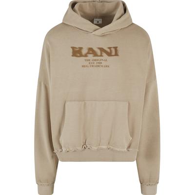 Kapuzensweatshirt KARL KANI "Karl Kani Karl Kani Retro Sprayed OS Hoodie", Herren, Gr. M, beige (schwarzsand), 100% Baumwolle, Rundhals, Sweatshirts