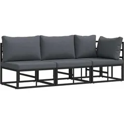 vidaXL, Gartenlounge, Fataras (2x Mittel + Eck)