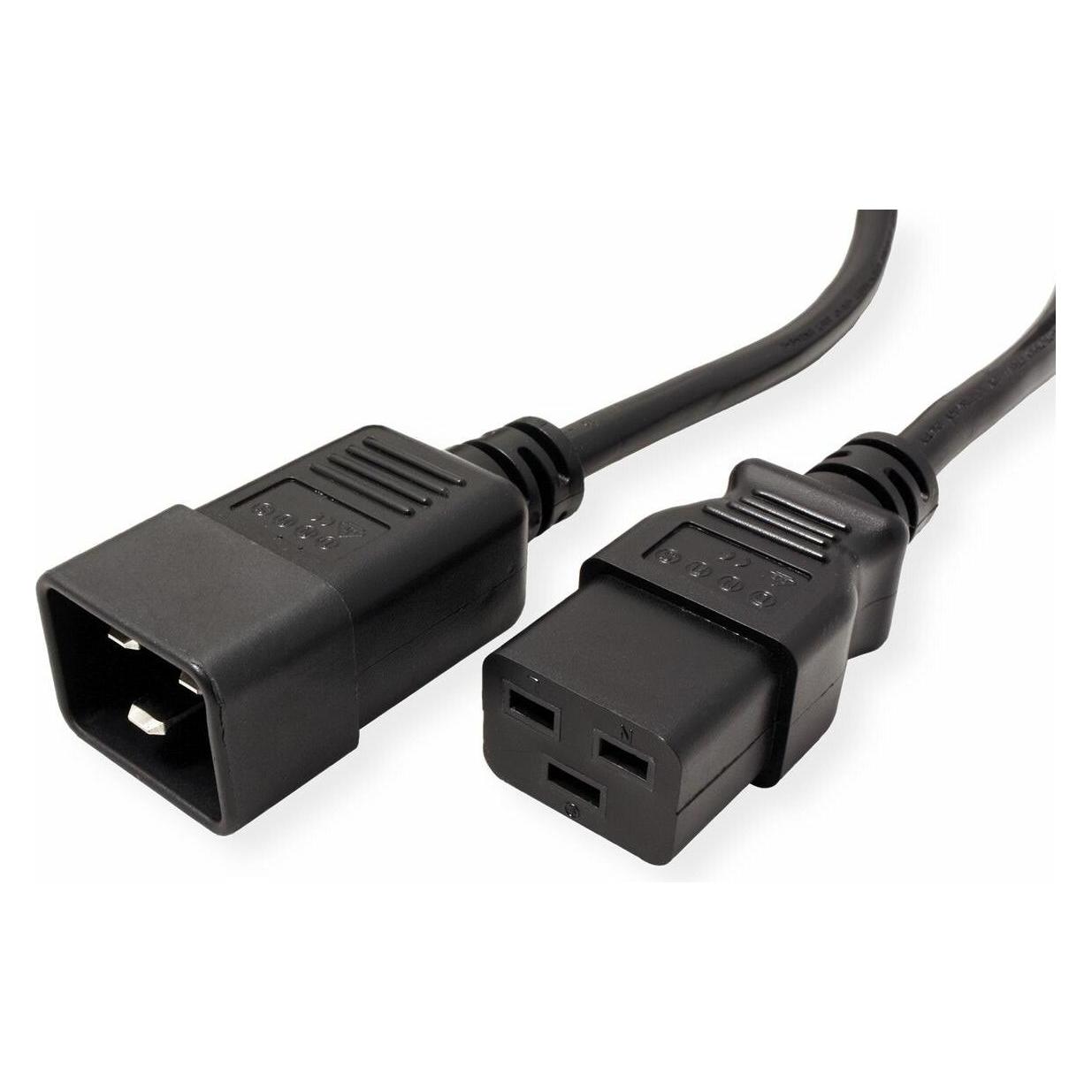 Roline Netzkabel Stecker C20 - Buchse C19 (2 m, IEC 60906-1) (19.08.1562)