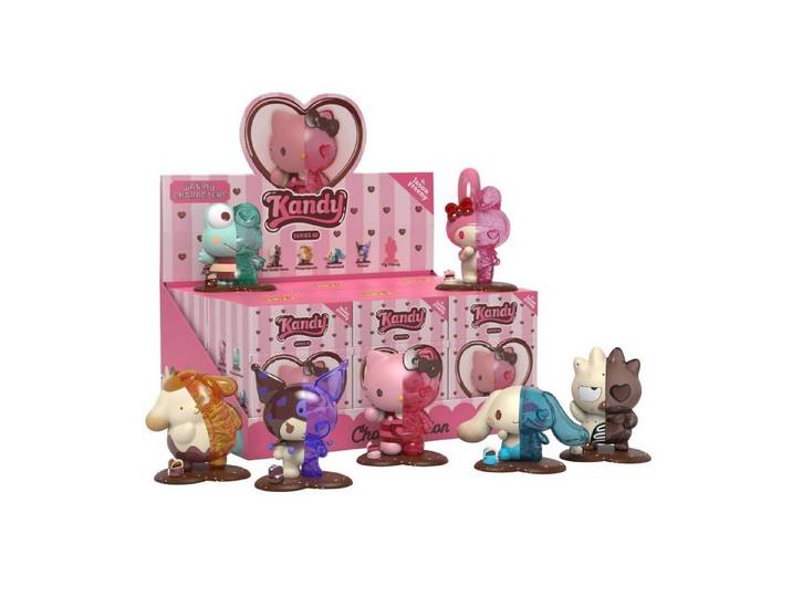 SANRIO Sammelfigur Mighty Jaxx Kandy X Sanrio Choco Edition mit Jason Freeny Blind Box, Eine Packung – enthält sechs zufällige Figuren
