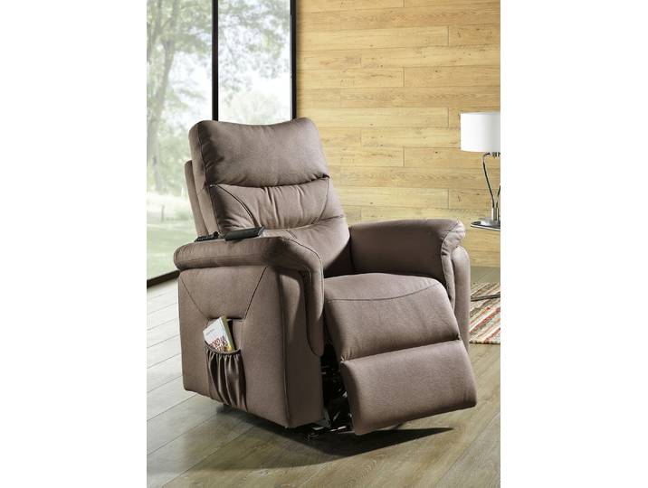 Relax-Sessel mit Aufstehhilfe, Braun, Mit Massagefunktion