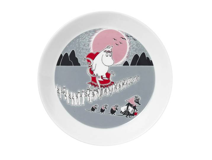 Moomin Arabia Assiette Moomin à l´aventure gris