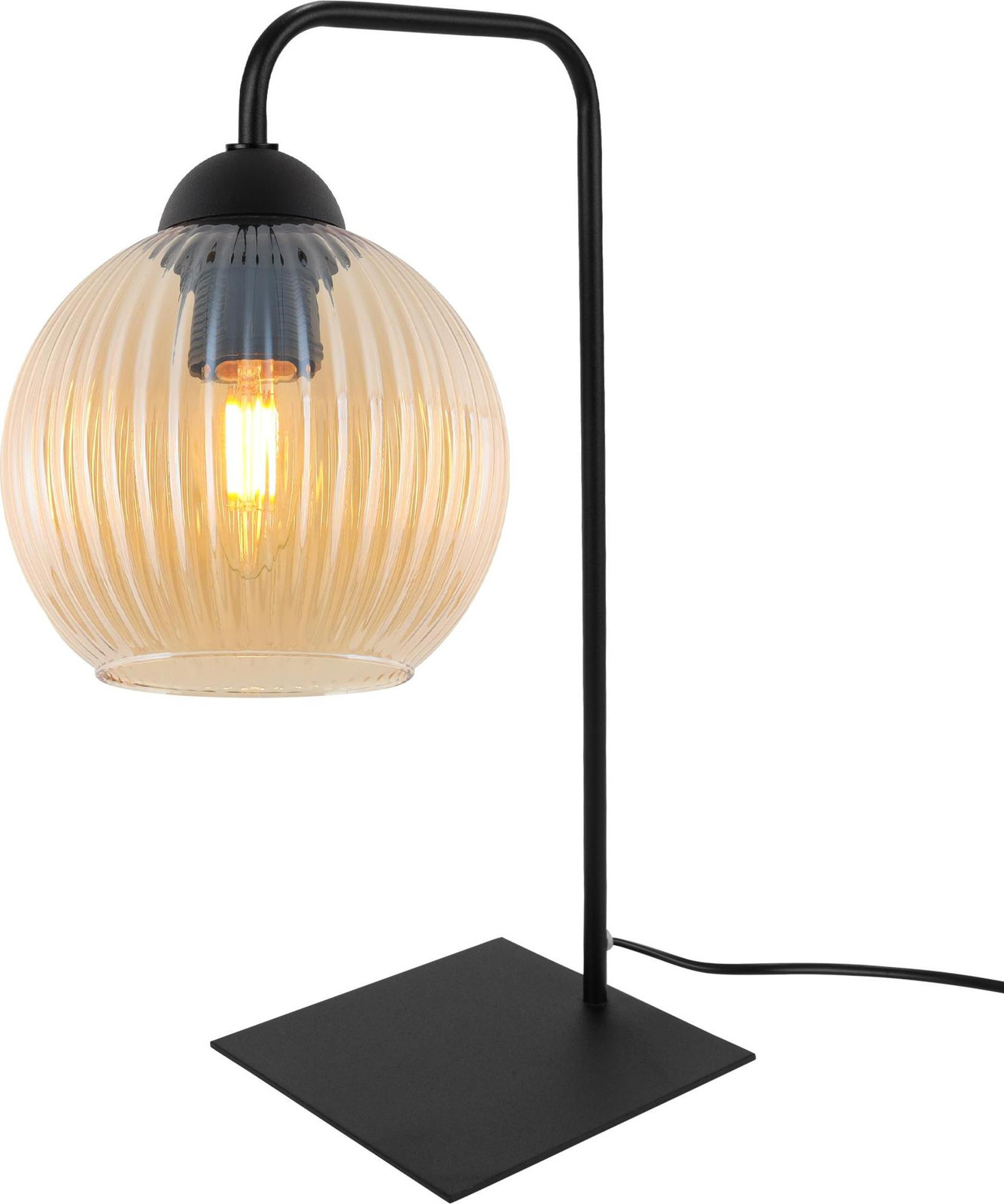 LIGHT HOME LH RIFFLE tafellamp, zwart, fitting E27