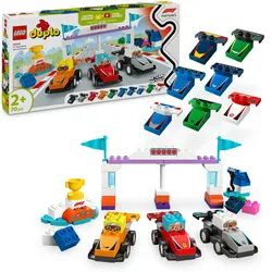 LEGO® DUPLO® Town F1® Team Rennautos mit Rennfahrern 10445