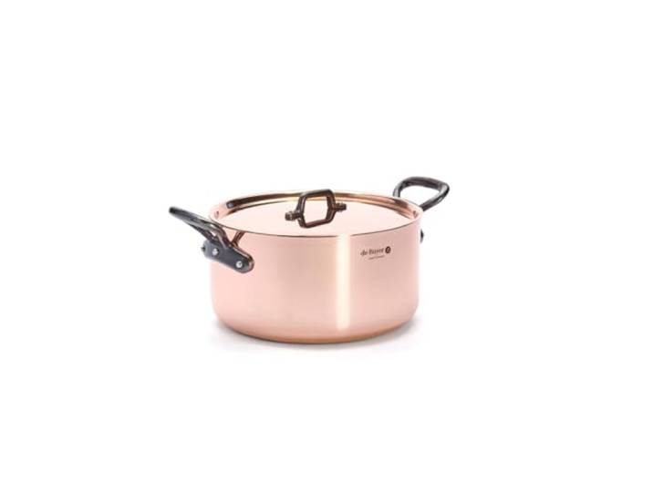 DE BUYER Prima Matera QF Kochtopf aus Kupfer, Durchmesser 24 cm