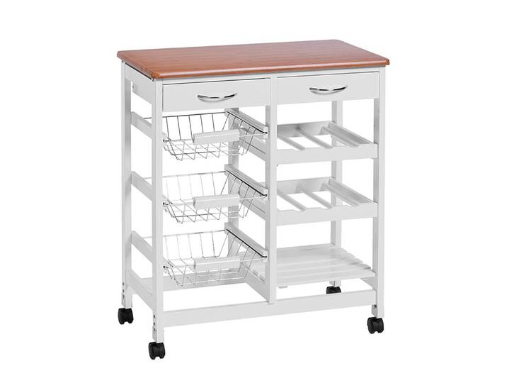 Servierwagen Arik II 66 x 76 x 36cm Weiß