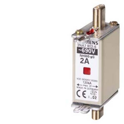 Siemens 3NA78106 Sicherungseinsatz Sicherungsgröße = 0 25A 690V 3St.