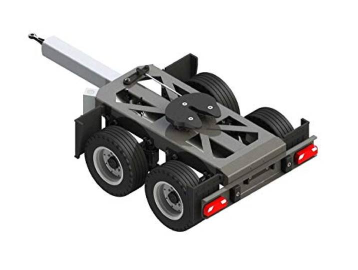 CARSON 500907210 - 1:14 2-Achs Dolly starr, RC-Truck Zubehör, Maßstab 1:14, Gigaliner Gespann, Anhänger, Ersatzteile, Tuningteile, Modellbau