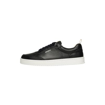 Sneaker N91 "Court M AB Herrensneaker", Herren, Gr. 45, schwarz, Leder, Schuhe Sneaker, Turnschuh Leder handgefertigt, sportlicher Freizeitschuh Herren